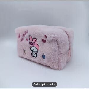 My Melody Pink Fluffy Bag Pouch Small Size